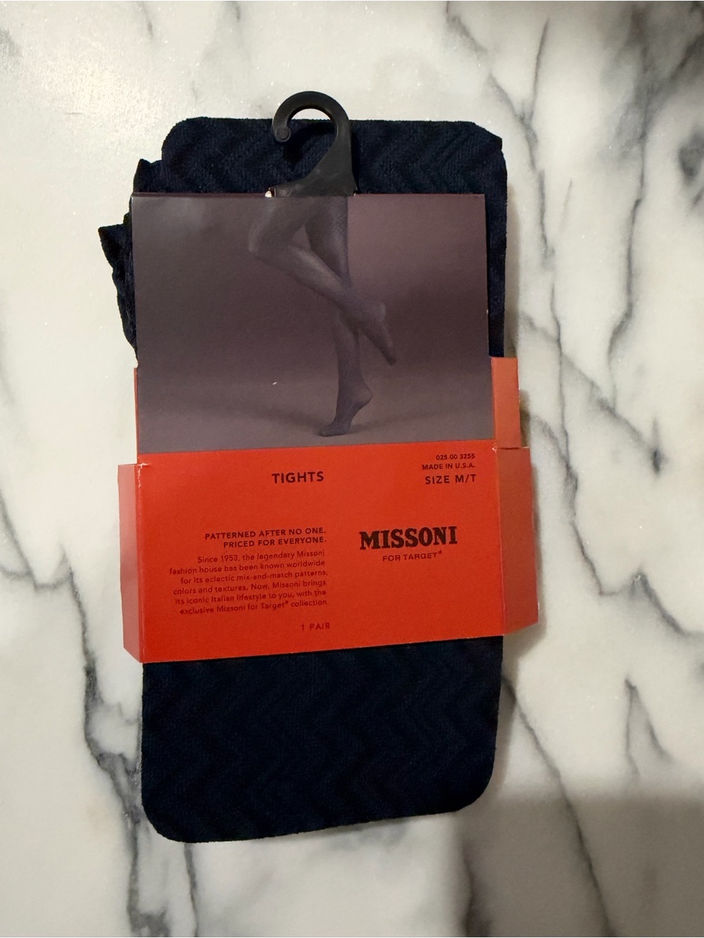 Missoni for Target Navy & Black Patterned Tights